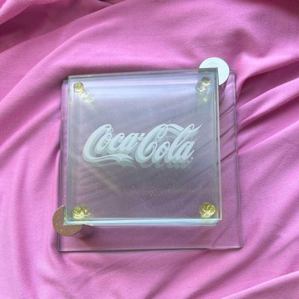 Classic Vintage Coca-Cola Coaster Set of 6 Collectors